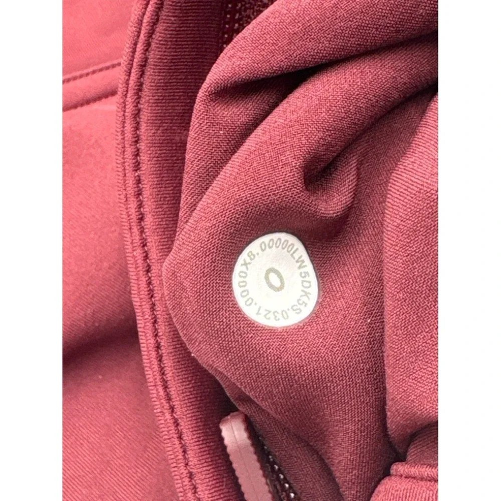 Lululemon Adapted State Tech Fleece Joggers Red Merlot Size 0 NWOT